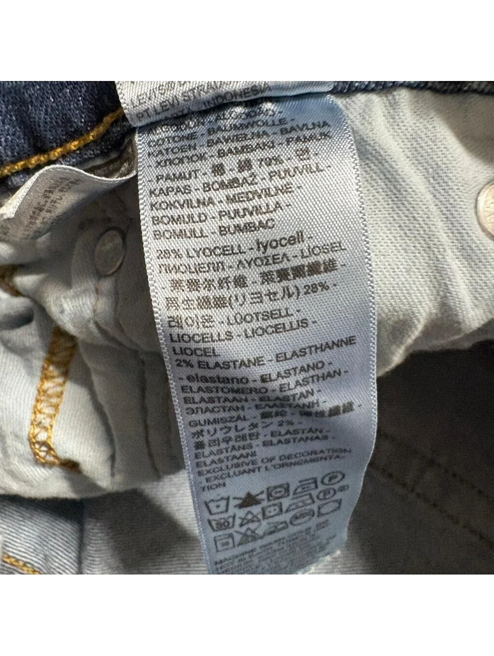 Levi's 514 Straight Fit Jeans Mens 31x32 Blue Denim Stretch Pants